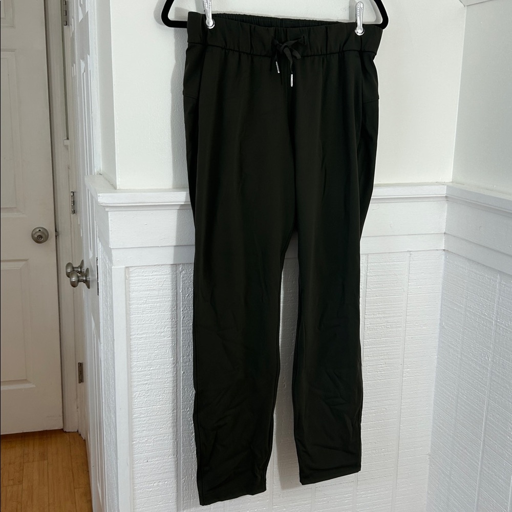 Lululemon On the Fly Dark Green Straight Leg Activewear Pants size 6 - Picture 2 of 8